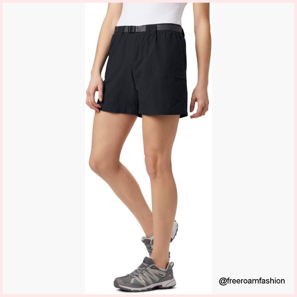 Cargo Shorts with UPF 30, Quick-Dry Nylon, Elastic Waist, 3 Pockets